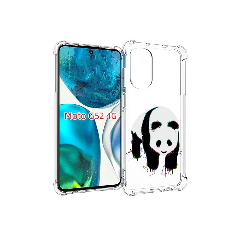 

Чехол MyPads панда в акварели для Motorola Moto G82 / Moto G52, Прозрачный, Tocco