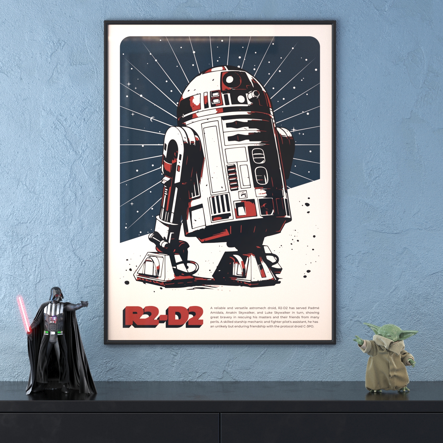

Постер DigitalRazor Star Wars R2-D2 60x43, Star Wars Edition