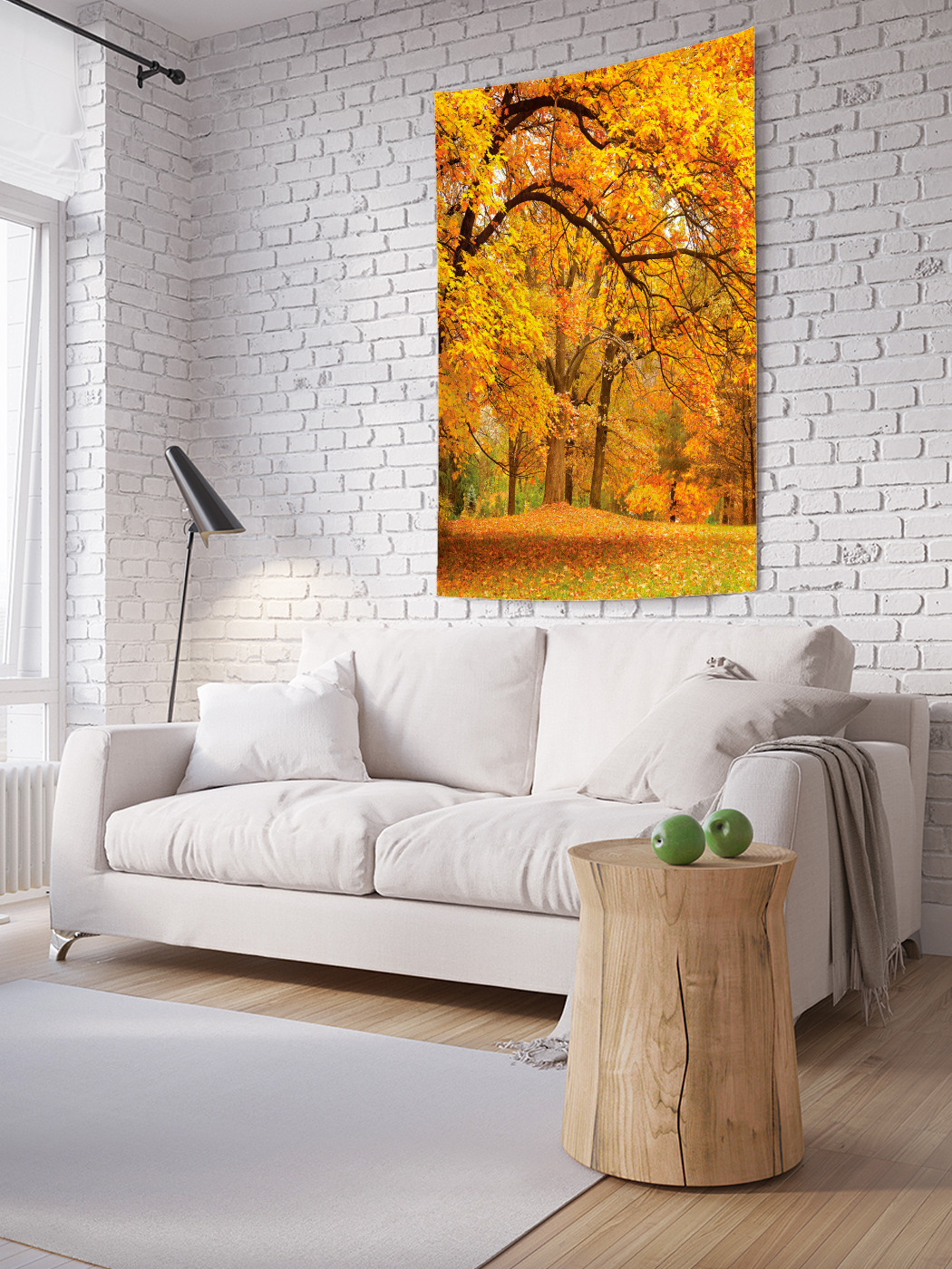 

Вертикальное фотопанно на стену JoyArty Желтеющий лес 100x150 см, Желтеющий лес