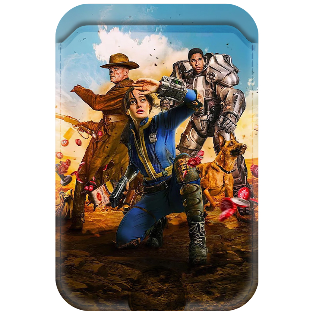 

Чехол Eco для карт (кардхолдер) Фоллаут (Fallout) - Люси, Гуль и Аарон, Разноцветный