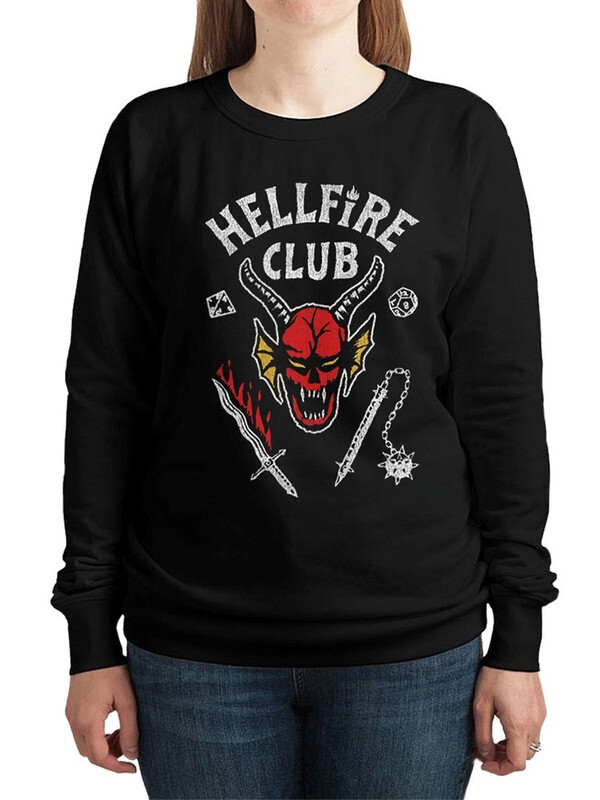 

Свитшот женский Dream Shirts Stranger Things - Очень Странные Дела черный 46 RU, Stranger Things - Hellfire Club / Очень Странные Дела