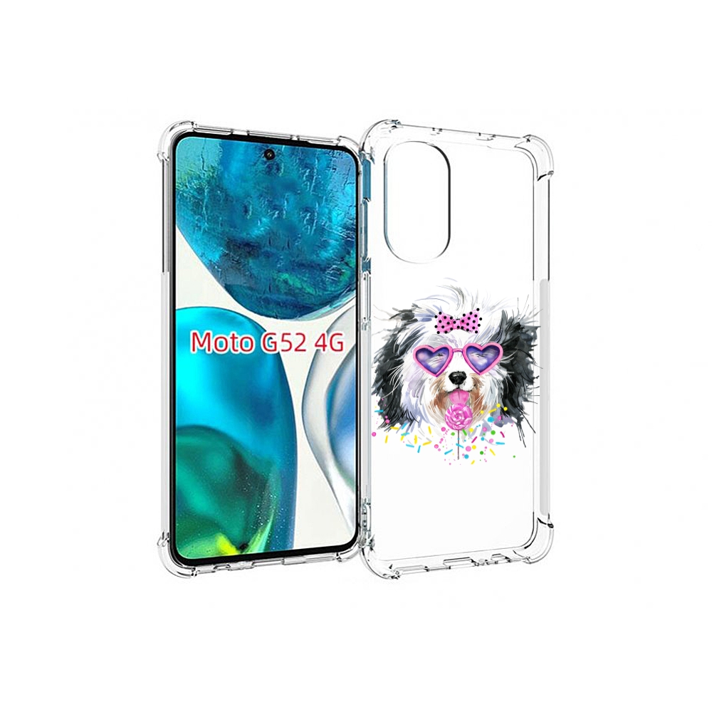 

Чехол MyPads пушистик для Motorola Moto G82 / Moto G52, Прозрачный, Tocco