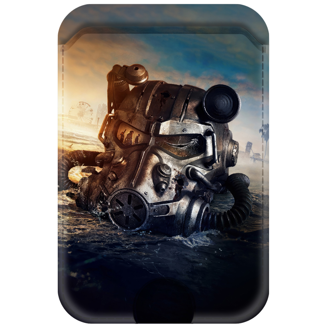 

Чехол Eco для карт (кардхолдер) Фоллаут (Fallout) - Шлем Т-60