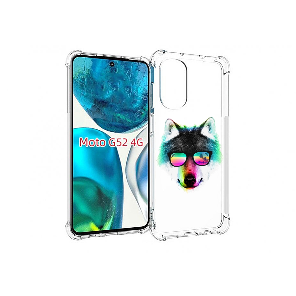 

Чехол MyPads радужный волк для Motorola Moto G82 / Moto G52, Прозрачный, Tocco