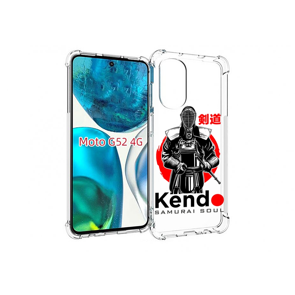 

Чехол MyPads рисованый самурай для Motorola Moto G82 / Moto G52, Прозрачный, Tocco