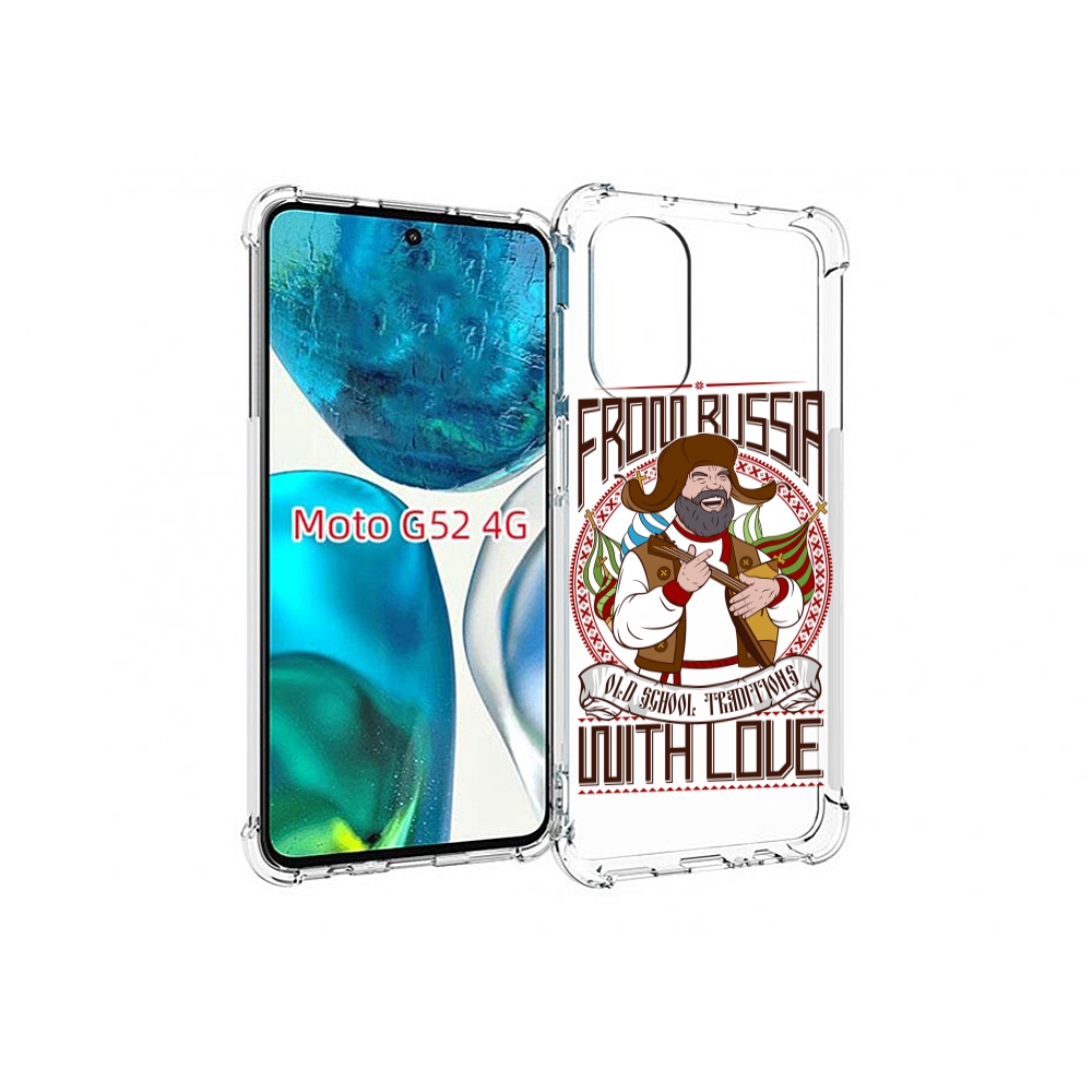 

Чехол MyPads русский мужчина для Motorola Moto G82 / Moto G52, Прозрачный, Tocco