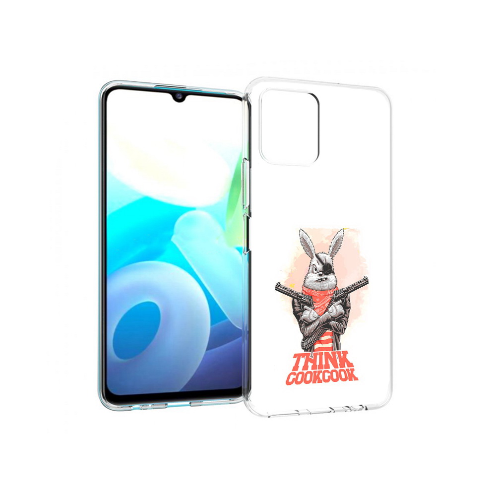 

Чехол MyPads Tocco для Vivo Y15s кролик пират (PT224456.390.419), Прозрачный, Tocco
