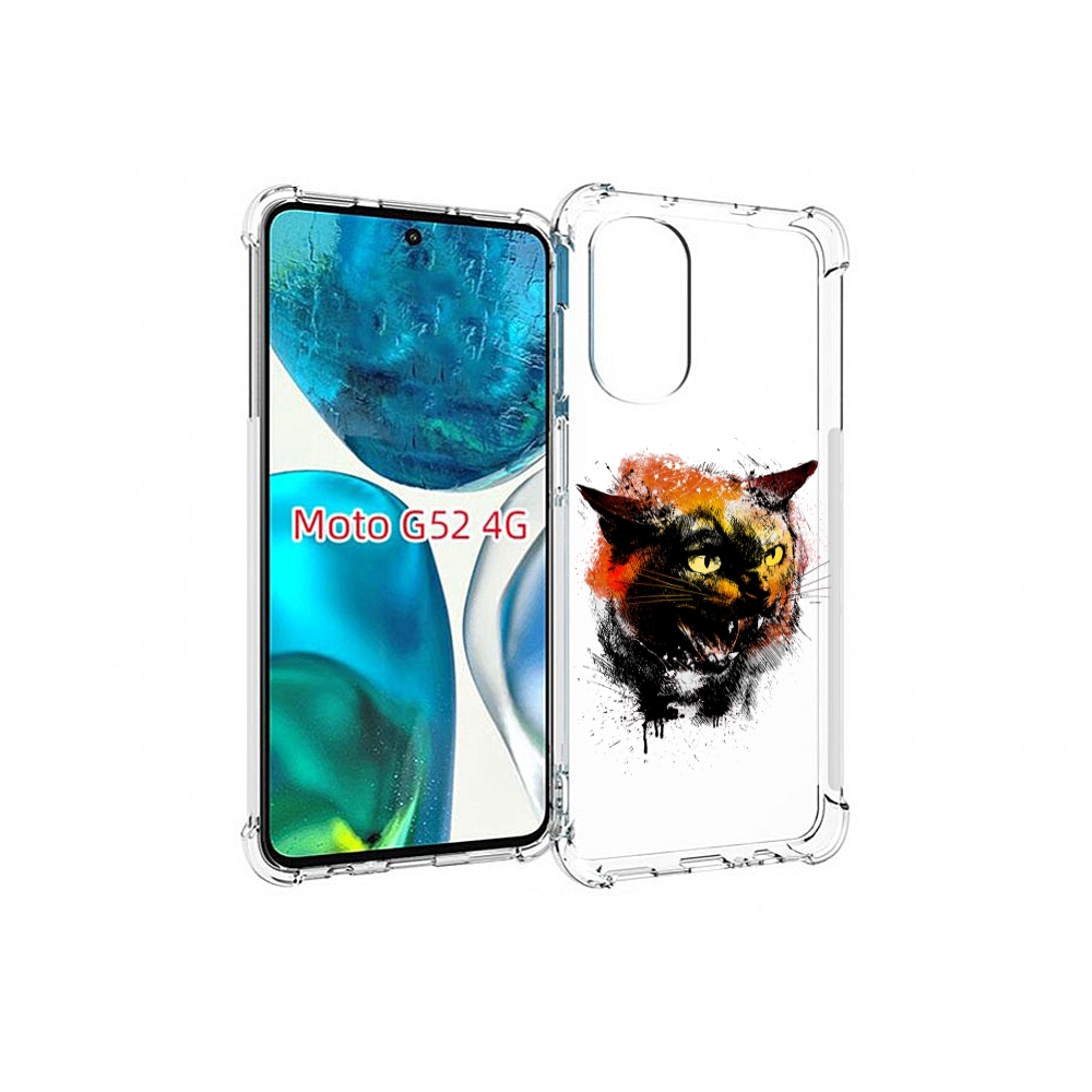 

Чехол MyPads сиамский кот для Motorola Moto G82 / Moto G52, Прозрачный, Tocco