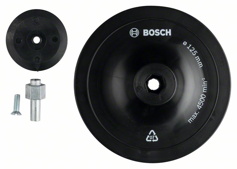 Тарелка опорная к дрелям для крепления винта/круга  BOSCH 1609200240 тарелка опорная шлифовальная bosch для gtr 550 1619pb6056