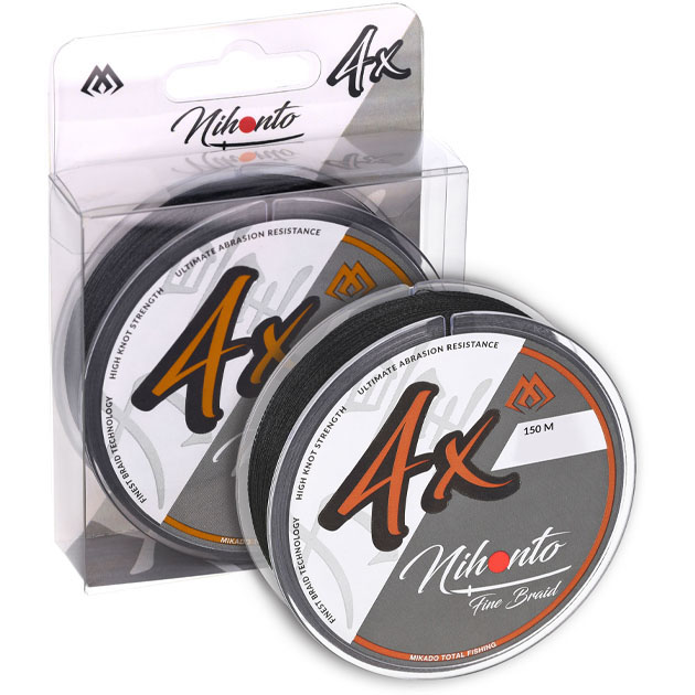

Леска плетеная Mikado Nihonto Fine Braid 0,12 мм, 150 м, 8,8 кг, black, Черный, Nihonto Fine Braid