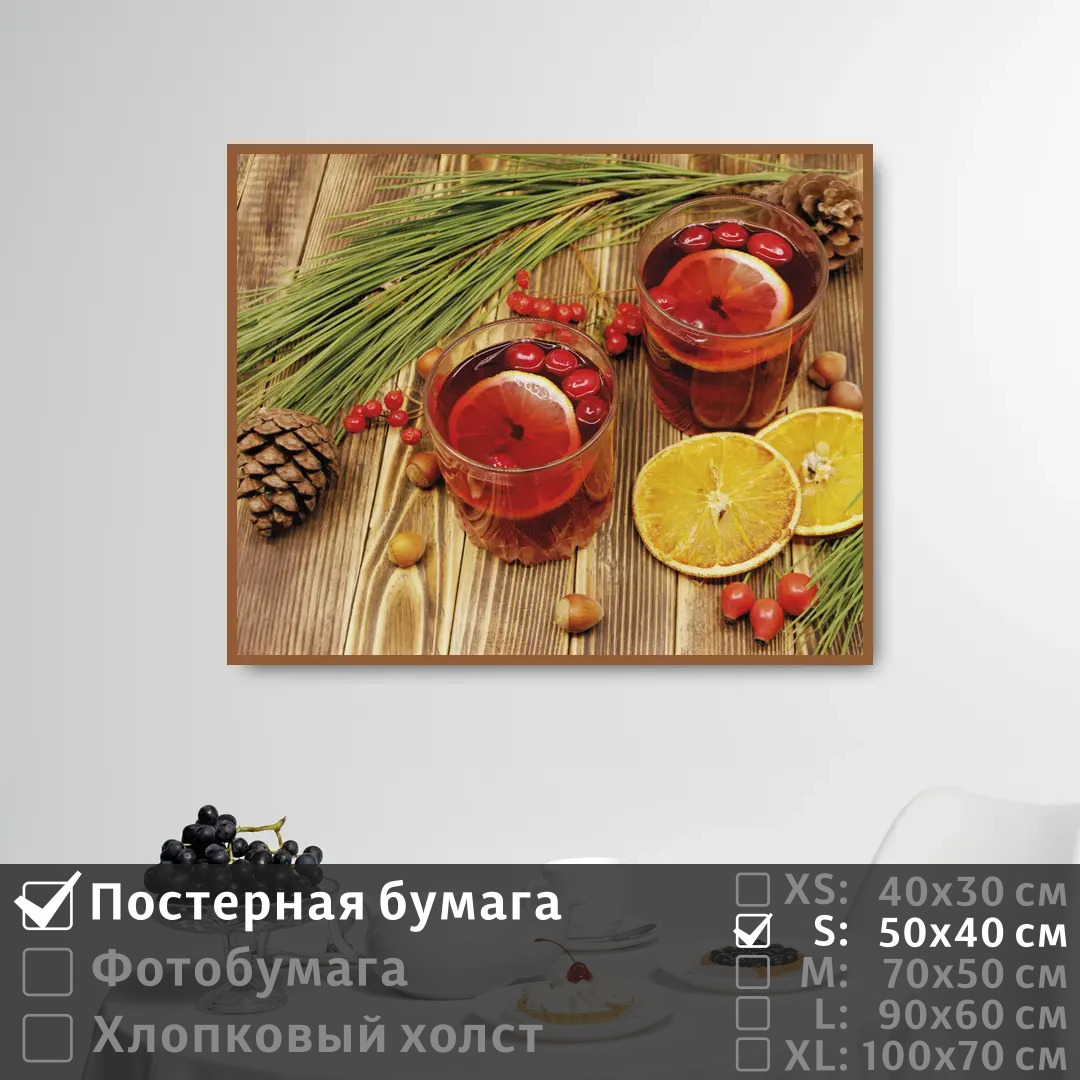 

Постер на стену ПолиЦентр Праздничный уютный чай 50х40 см, ПраздничныйУютныйЧай