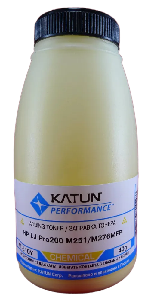 

Тонер для лазерного принтера Katun (KT810Y) желтый, совместимый