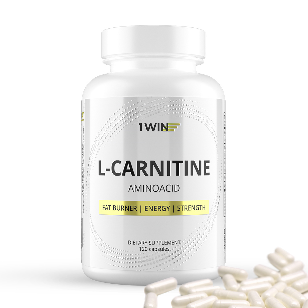 L-Carnitine 1WIN жиросжигатель спортивный для похудения, 120 капсул