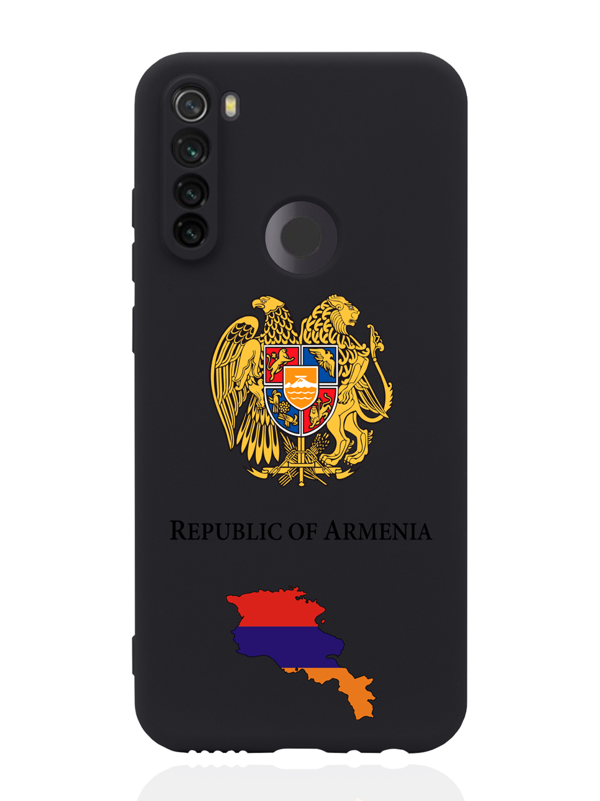 

Чехол SignumCase для Xiaomi Redmi Note 8T Герб Армении черный, Разноцветный
