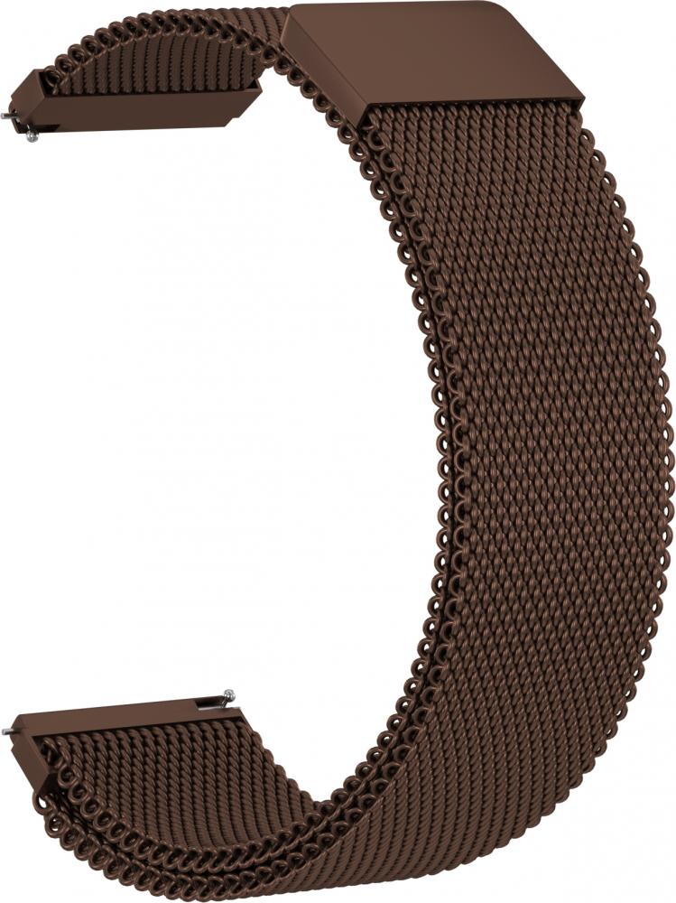 

Ремешок металлический GSMIN Milanese Loop 22 для Polar Vantage M (Коричневый), Ремешок металлический GSMIN Milanese Loop 22 для Polar Vantage M