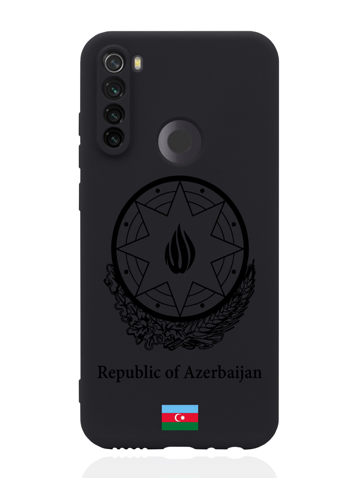 

Чехол SignumCase для Xiaomi Redmi Note 8T Черный лаковый Герб Азербайджана черный