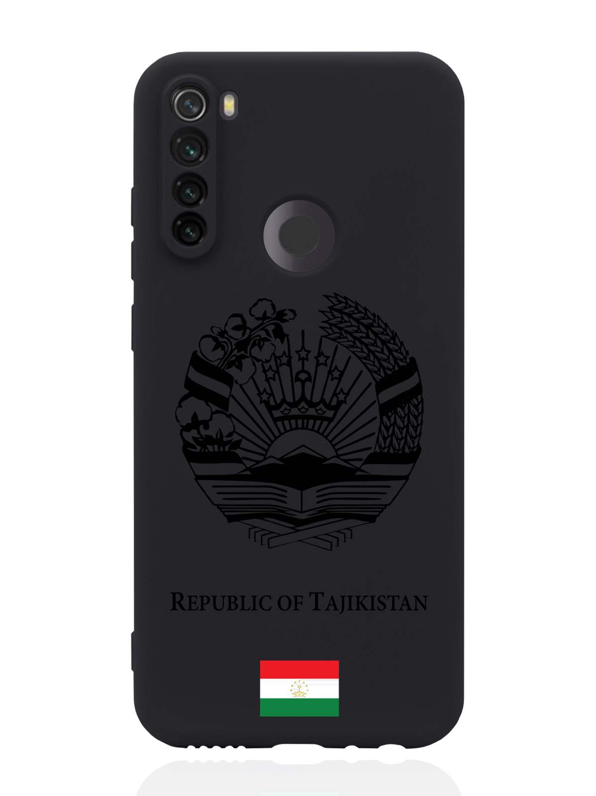 

Чехол SignumCase для Xiaomi Redmi Note 8T Черный лаковый Герб Таджикистана черный
