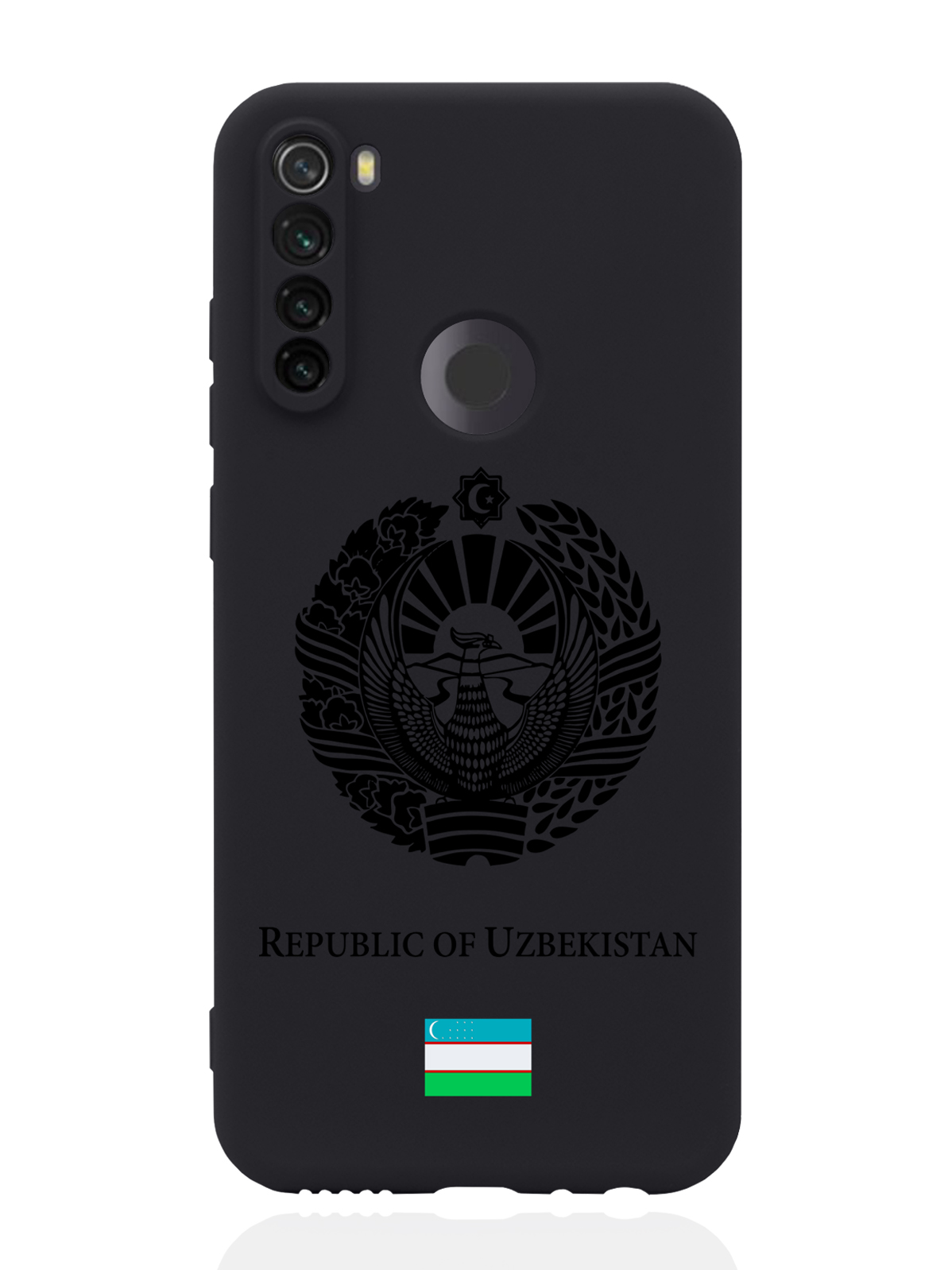

Чехол SignumCase для Xiaomi Redmi Note 8T Черный лаковый Герб Узбекистана черный
