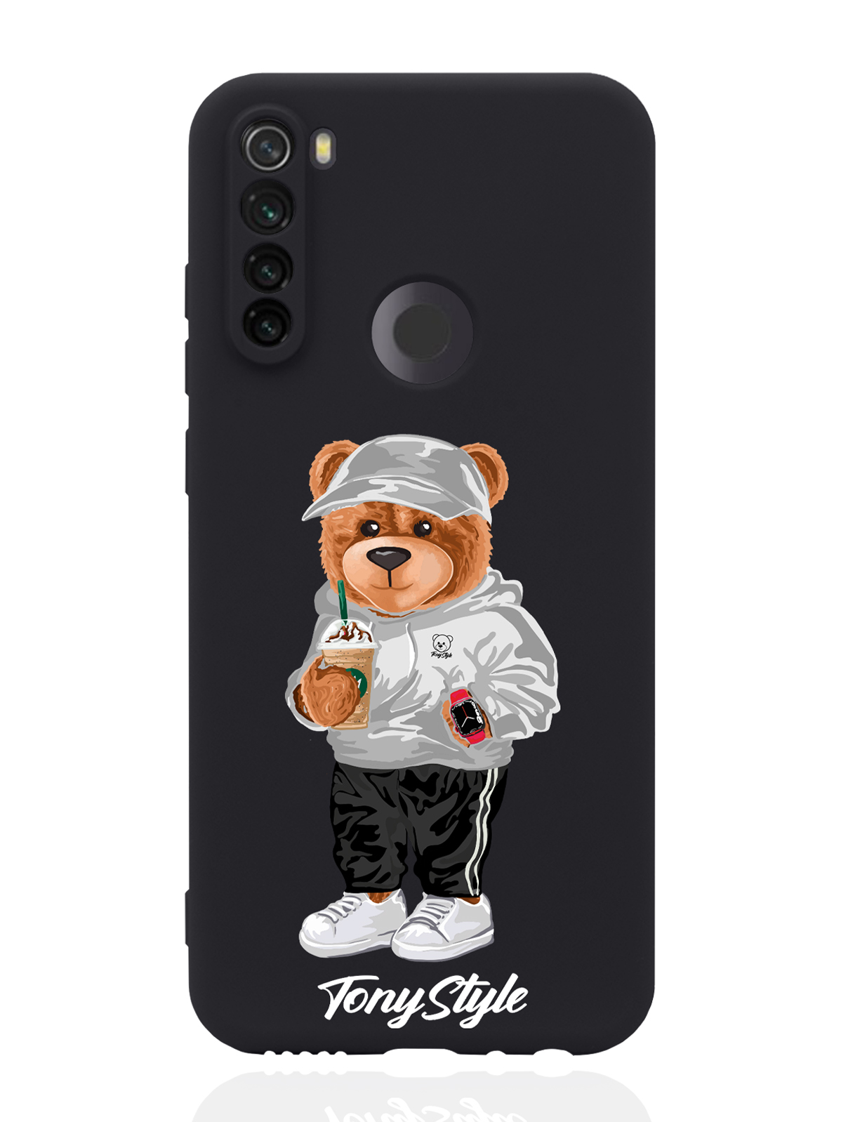 

Чехол Tony Style для Xiaomi Redmi Note 8T Tony Style с кофе черный, Серый;белый;черный