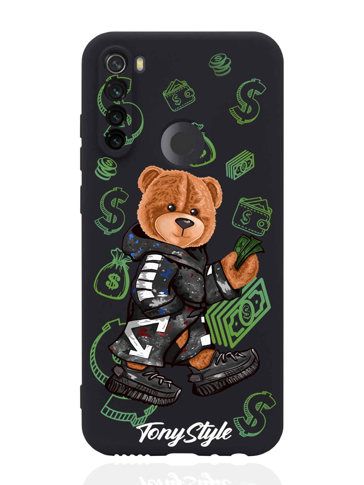 

Чехол Tony Style для Xiaomi Redmi Note 8T Tony Style Деньги черный, Коричневый;черный;зеленый