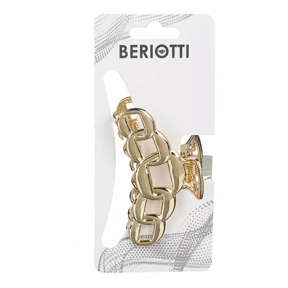 

Краб для волос Beriotti бижутерный сплав 6-7 см 1 шт., Разноцветный