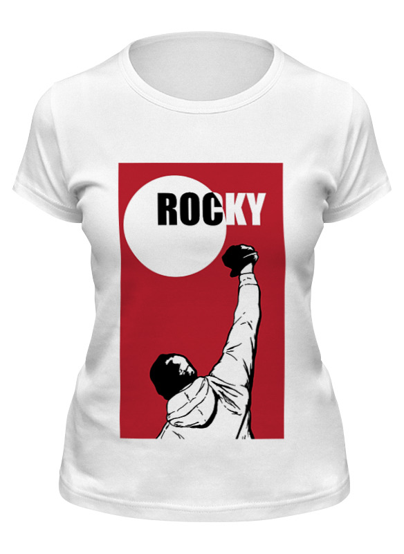 

Футболка женская Printio Rocky / рокки белая XL, Белый, Rocky / рокки