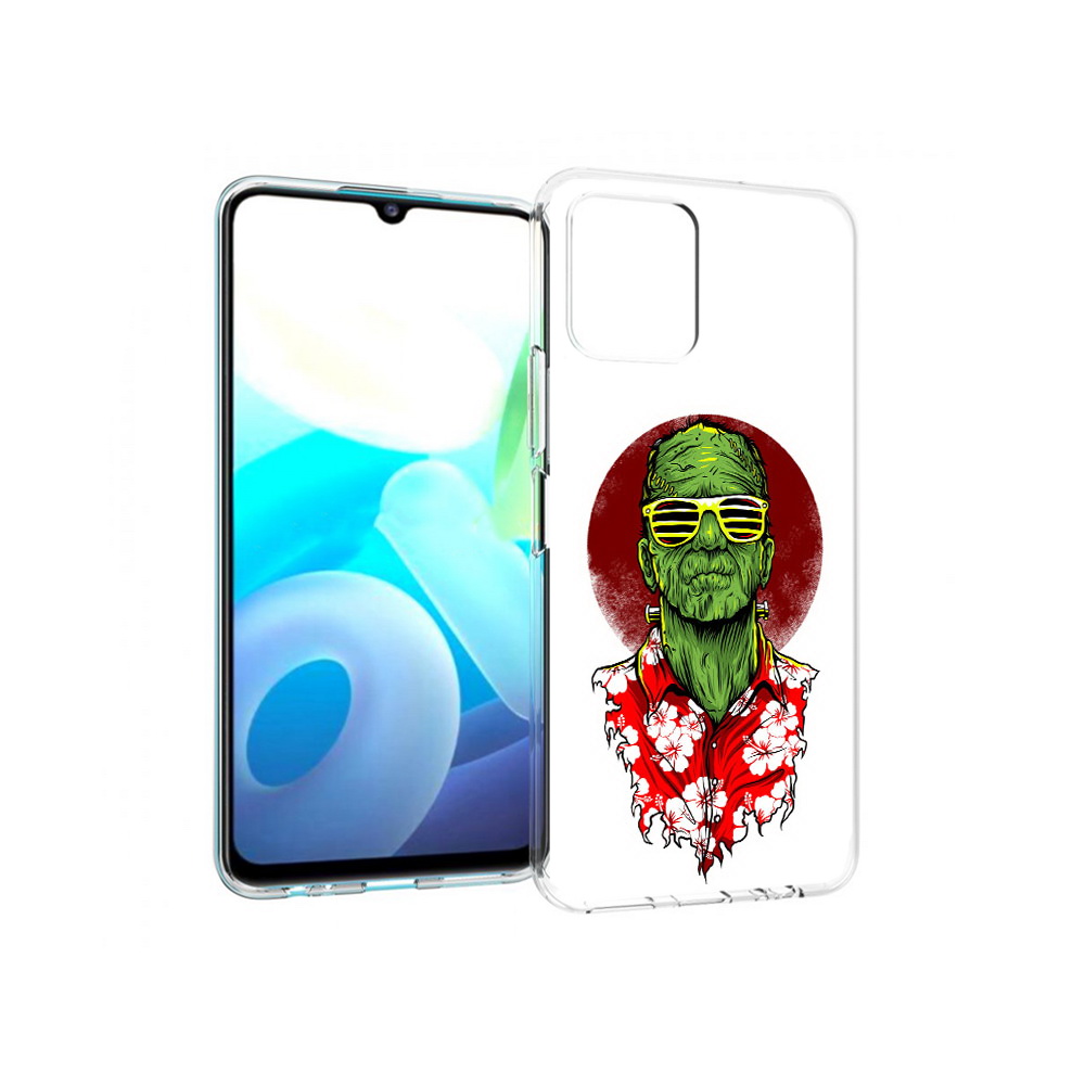 

Чехол MyPads Tocco для Vivo Y15s крутой зеленый мужчина в очках (PT224456.390.424), Прозрачный, Tocco