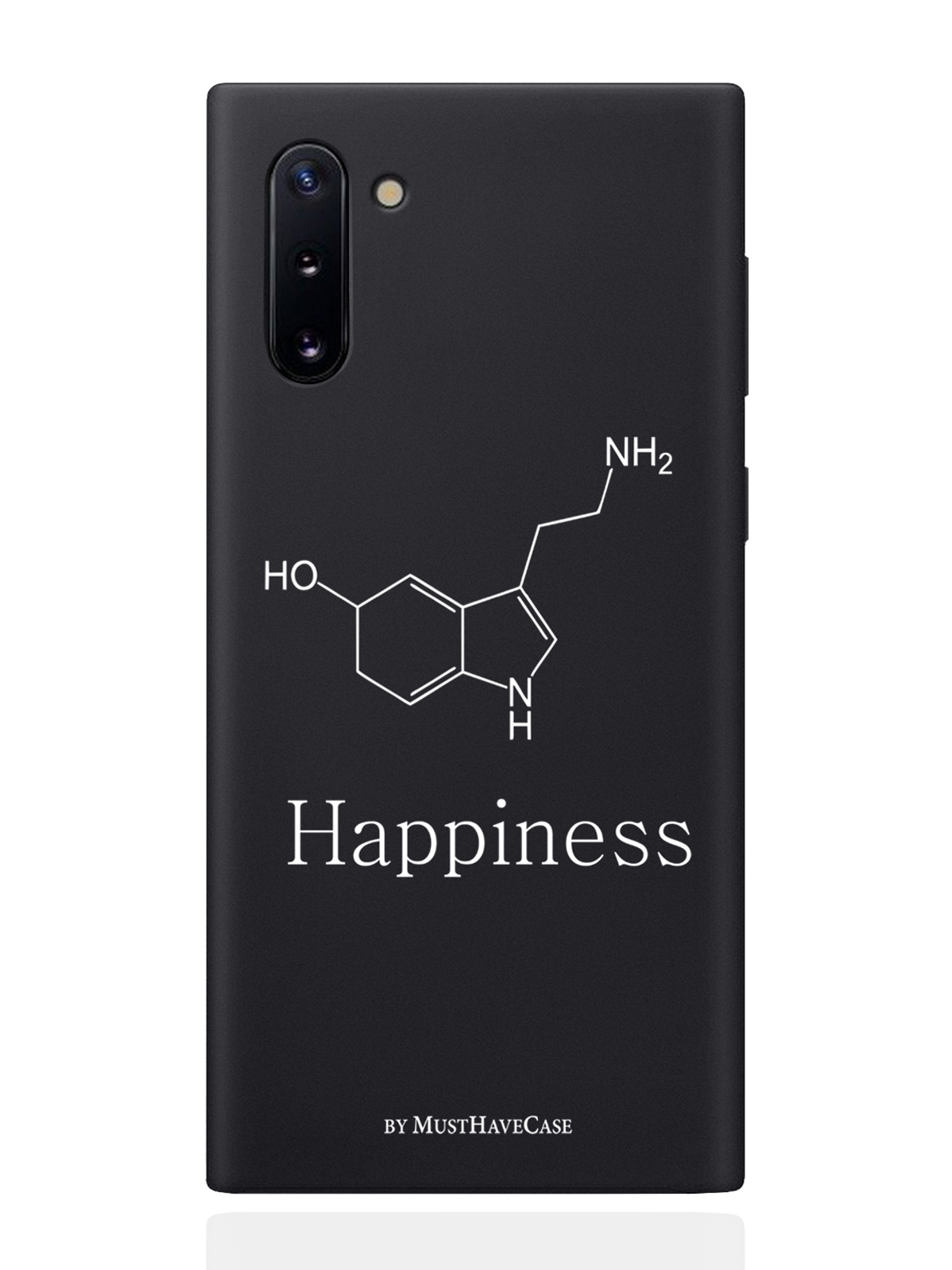 

Чехол MustHaveCase для Samsung Galaxy Note 10 Молекула счастья черный, Черный;белый