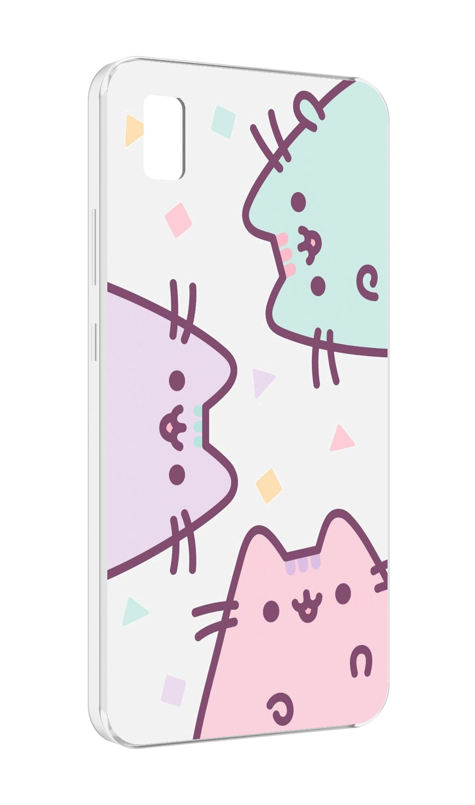 

Чехол MyPads котики зеленый фиолетовый розовый женский для ZTE BLADE L210, Прозрачный, Tocco