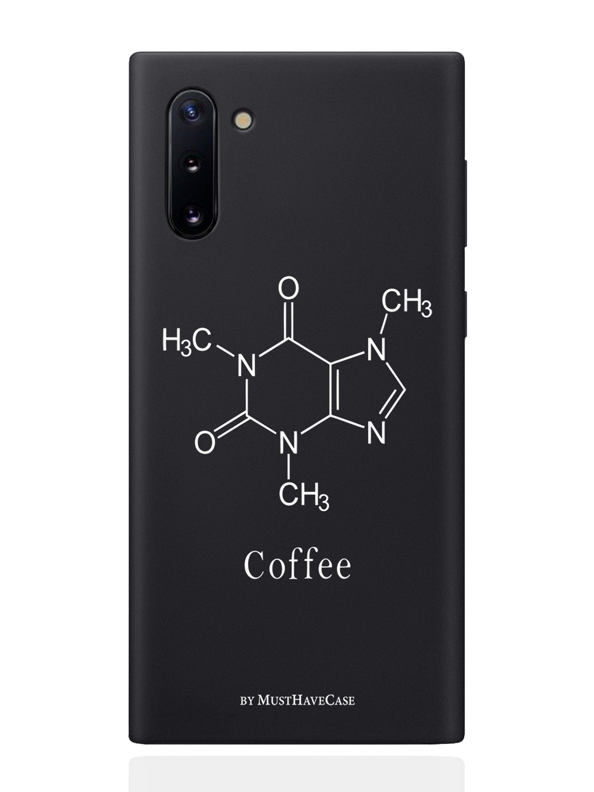 

Чехол MustHaveCase для Samsung Galaxy Note 10 Молекула кофе черный, Черный;белый
