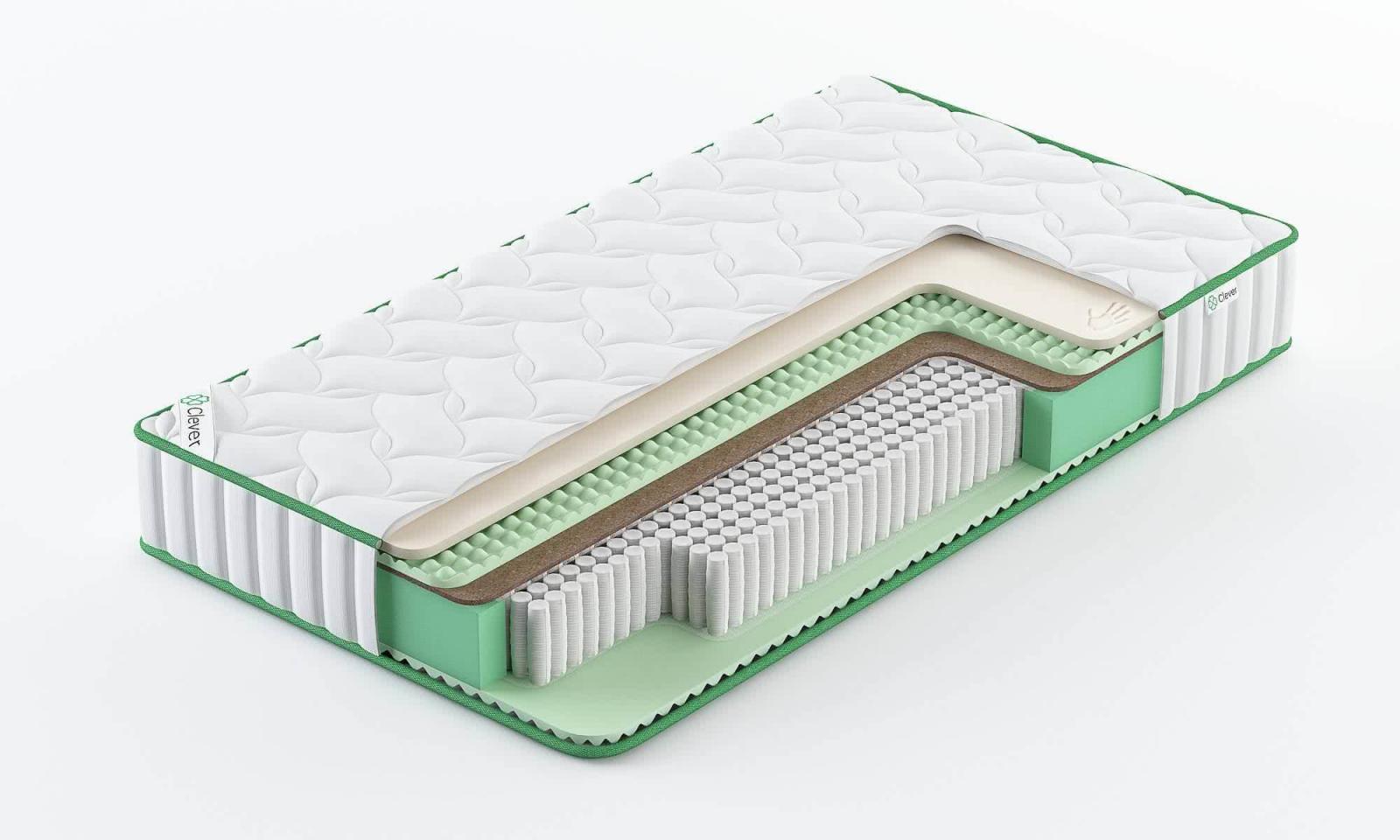 

Матрас Clever Effect Hard S1000 240x180, Белый, Effect Hard S1000