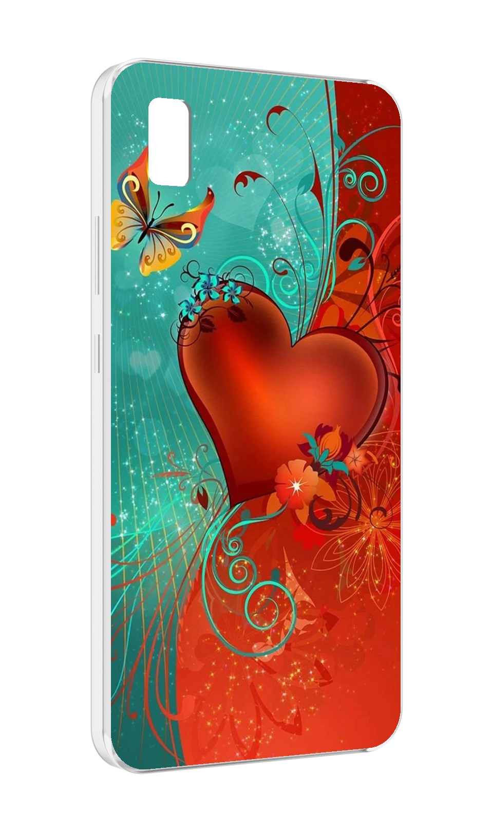

Чехол MyPads красивые-яркие-сердечки для ZTE BLADE L210, Прозрачный, Tocco