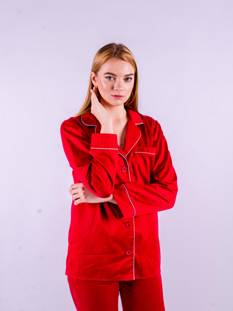 

Пижама женская Малиновые Сны KPU003B красная 42, KPU003B
