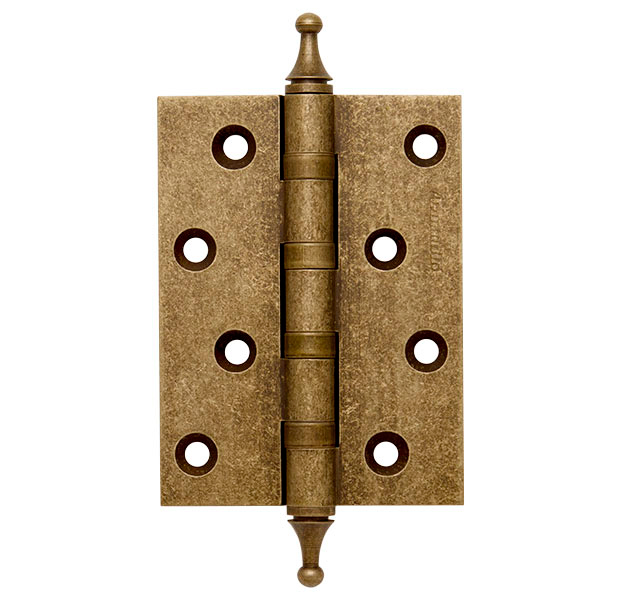Петля дверная универсальная латунная Armadillo 500-C4 100x75x3 OB Античная бронза