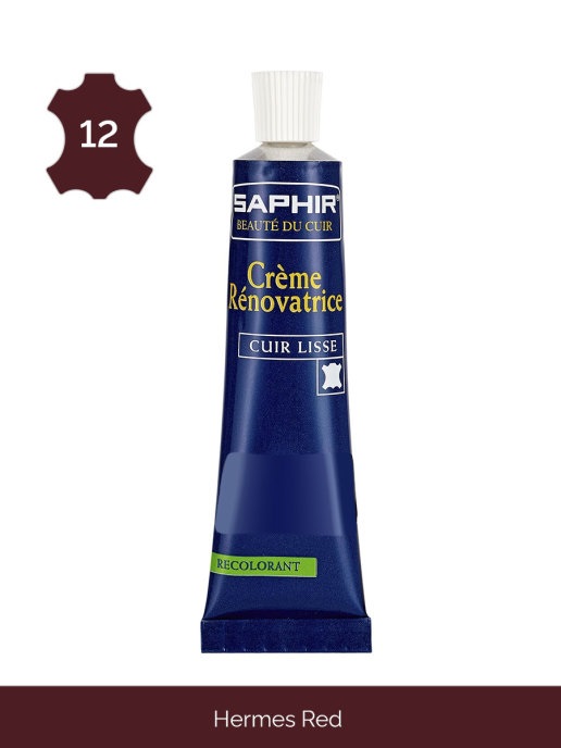 

Восстановитель кожи Saphir Creme RENOVATRICE (hermes red) темно-красный 25 мл, Creme Renovatrice