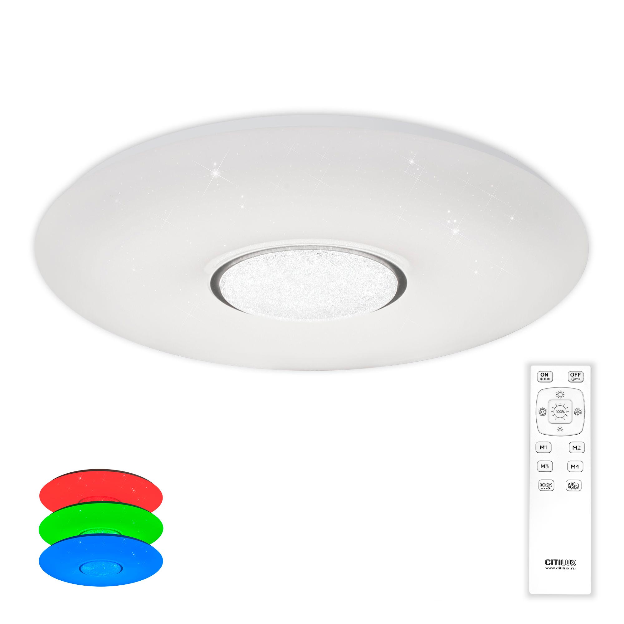 фото Светильник потолочный citilux санта cl723330g led rgb