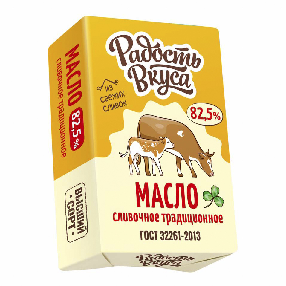 фото Сливочное масло радость вкуса традиционное 82,5% ~5 кг