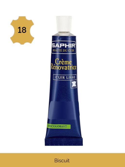 

Восстановитель кожи Saphir Creme RENOVATRICE (biscuit) бисквит 25 мл, Бежевый, Creme Renovatrice