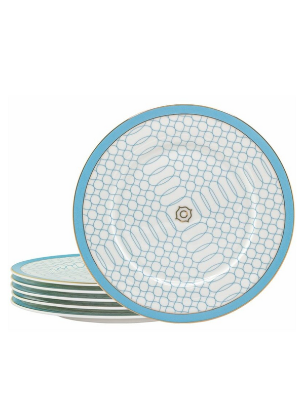 

Набор тарелок Тиффани Lenardi 6 штук 22 см 145-306, Голубой