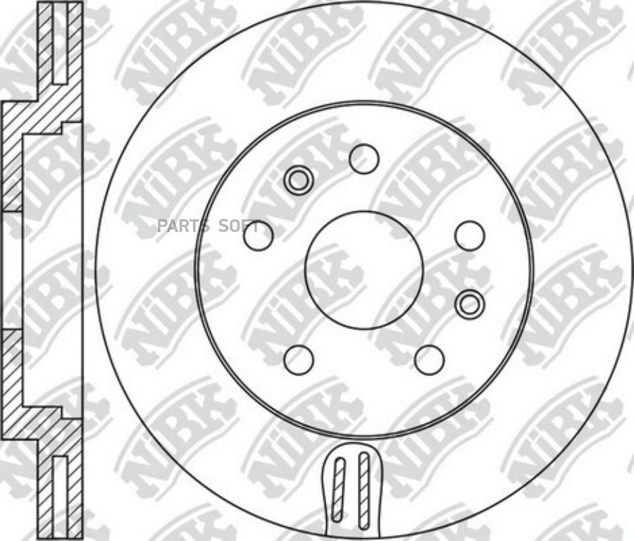 

NIBK RN1760 Диск торм.пер.вент. 1шт