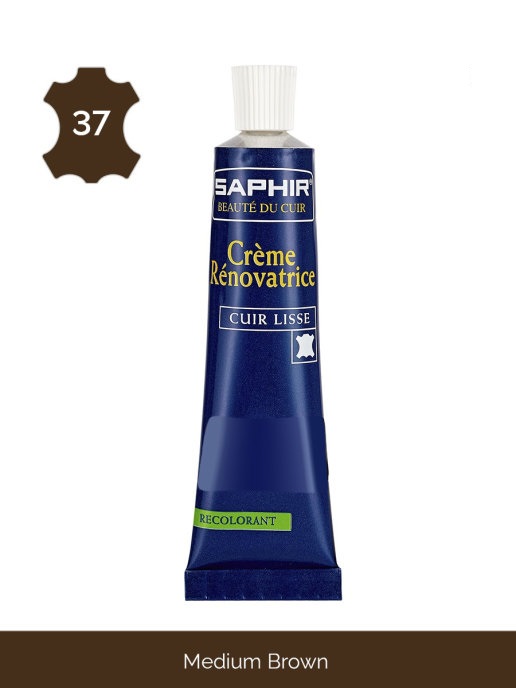 Восстановитель кожи Saphir Creme RENOVATRICE (medium brown) средне-коричневый 25 мл