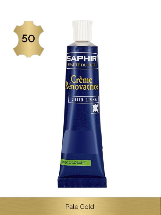 

Восстановитель кожи Saphir Creme RENOVATRICE (pale gold) светло-золотой 25 мл, Желтый, Creme Renovatrice