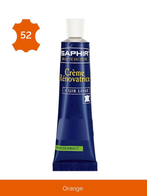 Восстановитель кожи Saphir Creme RENOVATRICE (orange) оранжевый 25 мл