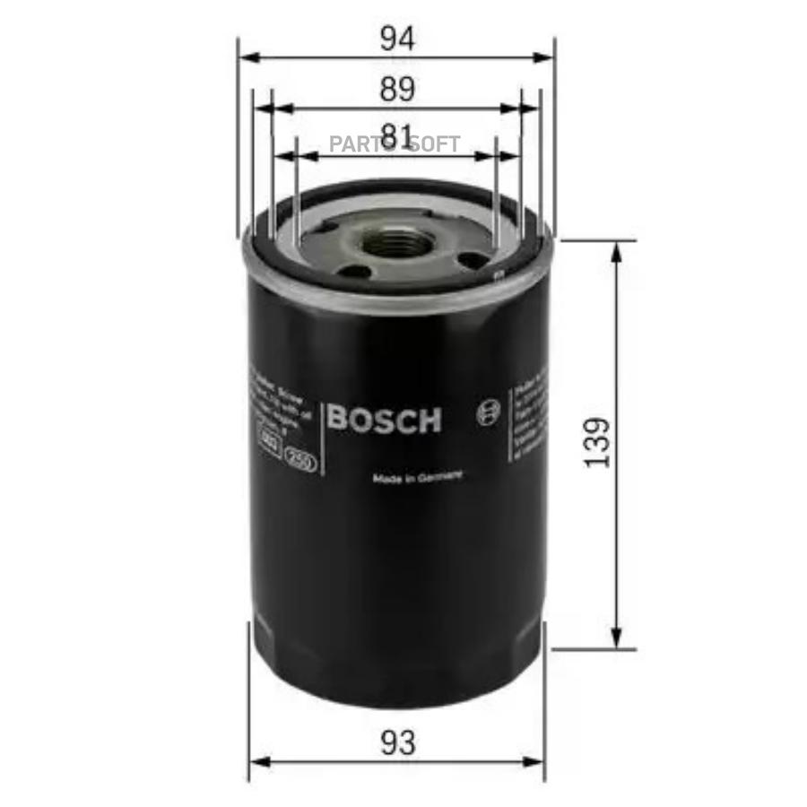 

Фильтр масляный BOSCH 0 451 104 064