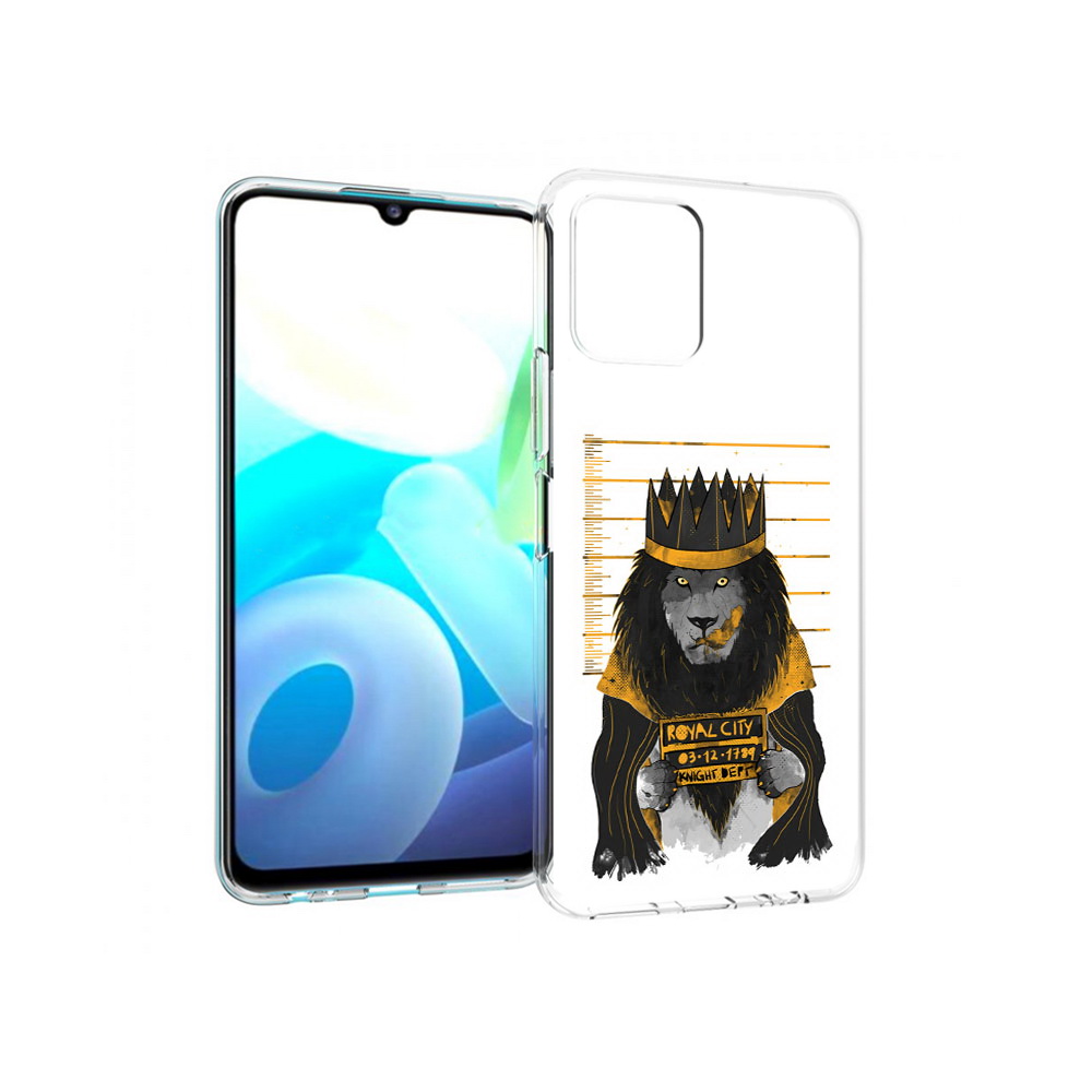 

Чехол MyPads Tocco для Vivo Y15s лев в законе (PT224456.390.435), Прозрачный, Tocco