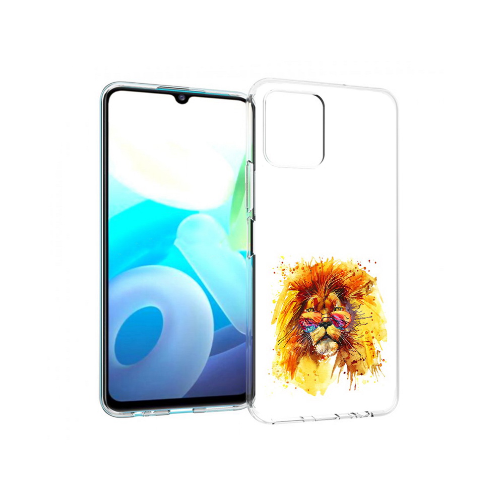 

Чехол MyPads Tocco для Vivo Y15s лев в очках (PT224456.390.436), Прозрачный, Tocco