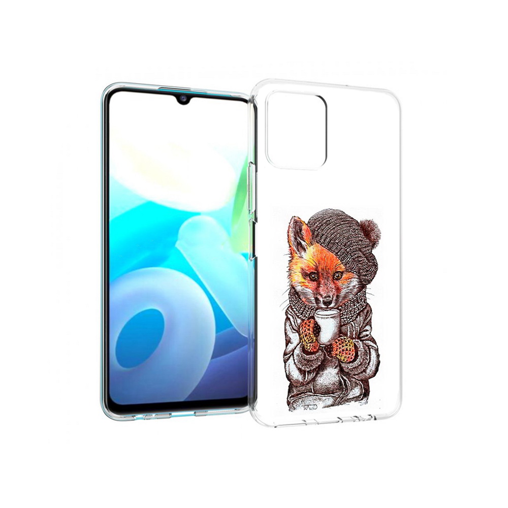 

Чехол MyPads Tocco для Vivo Y15s лиса в шапке (PT224456.390.437), Tocco