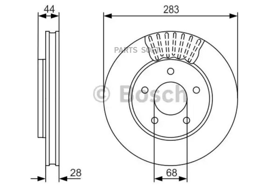 

Тормозной диск BOSCH 0986479091