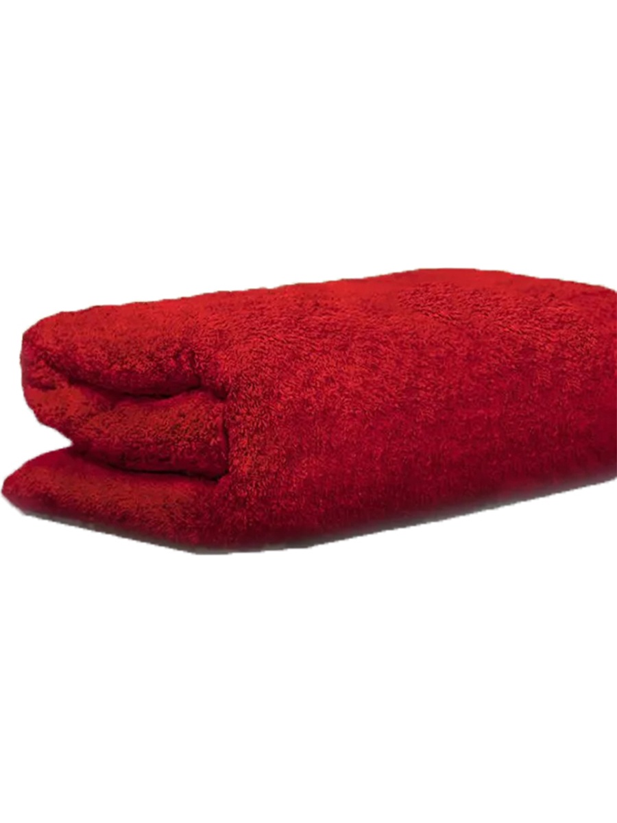 Большое банное полотенце Postmart размер 150х210 см Цвет красный