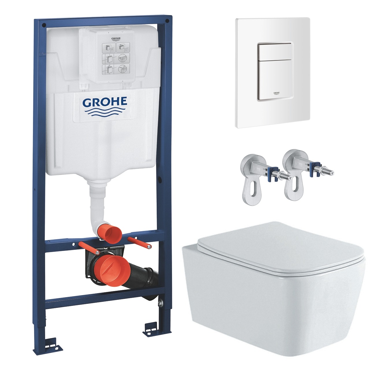 

Комплект инсталляции GROHE с унитазом Aquatek и сиденьем с микролифтом (NW0157/S)